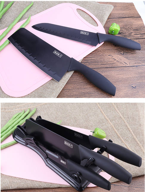 德国黑钢刀不锈钢刀具套装组合家用厨具厨房用品全套菜刀砧板套装
